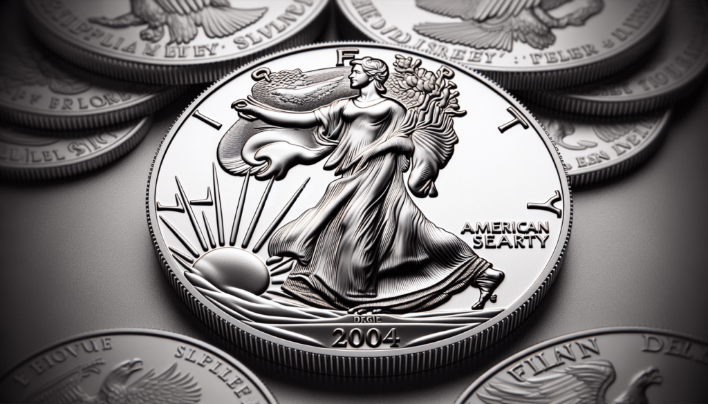 2004 (W) 1 oz American Silver Eagle Coin Gem Uncirculated (First Strike - Struck at the West Point Mint) $1 PCGS GEMUNC