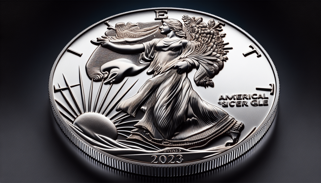 2023 1 oz American Silver Eagle Coin MS-70 (First Day of Issue - Flag Label) $1 MS70 PCGS