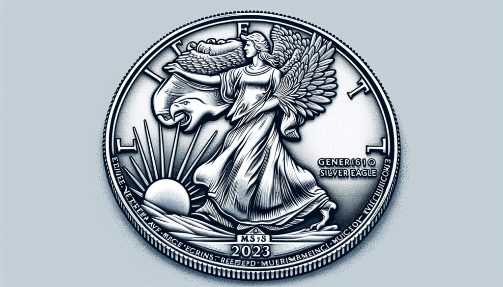 2023 1 oz American Silver Eagle Coin MS-70 (First Day of Issue - Flag Label) $1 MS70 PCGS