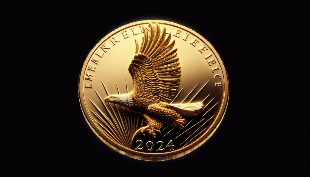 2024 1/10 oz American Gold Eagle Coin Brilliant Uncirculated with Original United States Mint Box and a Certificate of Authenticity $5 BU
