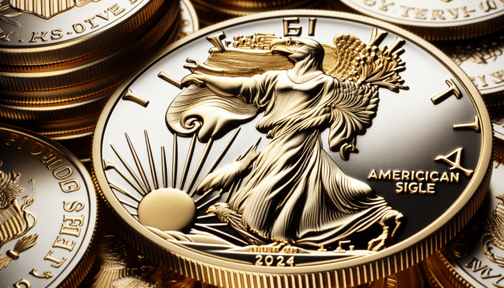 Combo 24K Gold Gilded/Color 2017 American Silver Eagle 1 Oz .999 Coin w/Box
