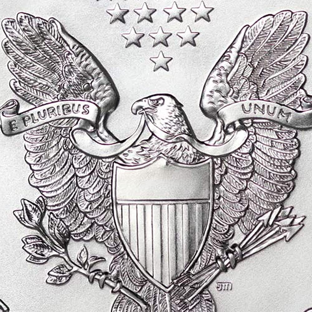 2003 (W) 1 oz American Silver Eagle Coin Gem Uncirculated (First Strike - Struck at West Point - Flag Label) $1 GEMUNC PCGS