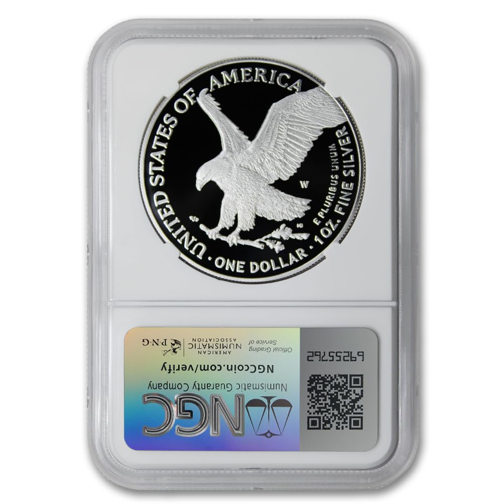 2024 W 1 oz American Silver Eagle Proof Coin PF-69 Ultra Cameo (Early Releases) $1 NGC PF69UCAM